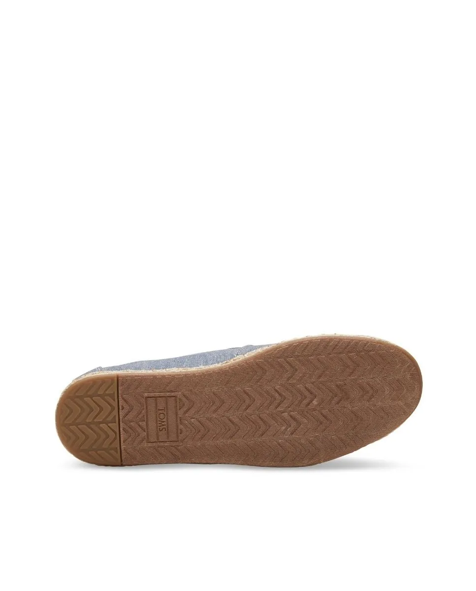Alpargatas de mujer deconstructed yute azul