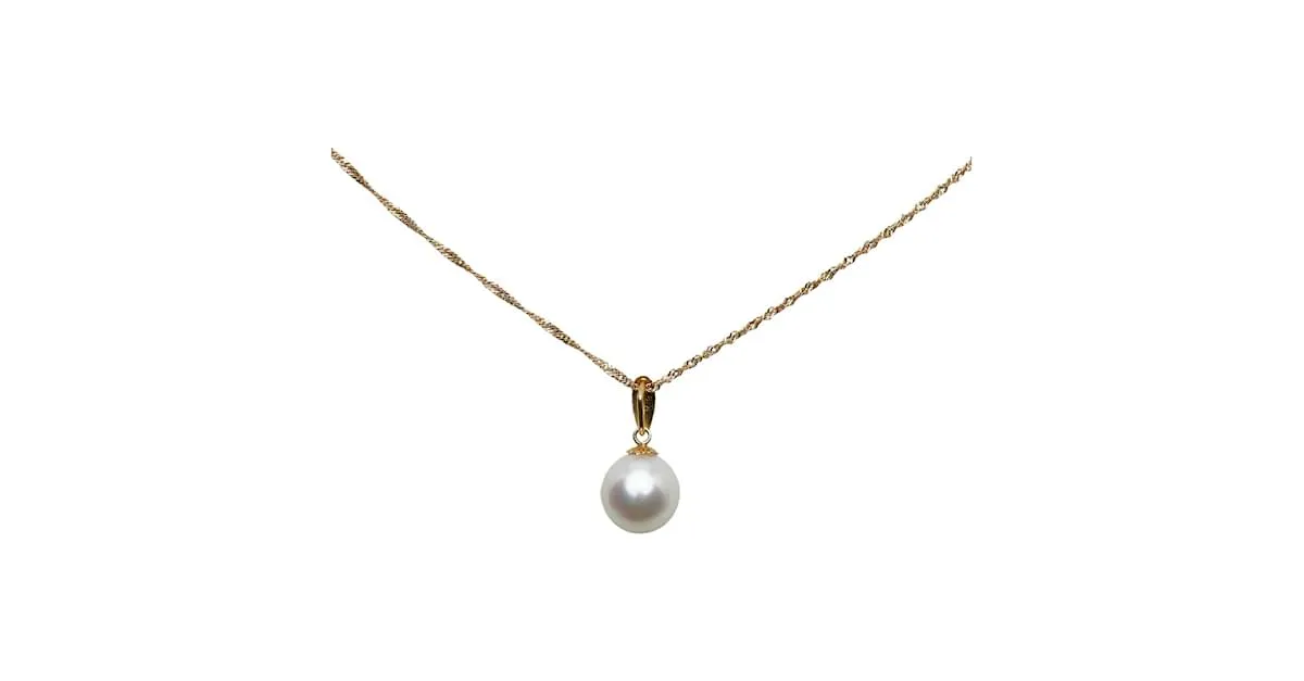 & Other Stories 18k Collar con colgante de perlas doradas Dorado 