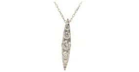 & Other Stories Collar de diamantes K18BG Brown Gold 0.30ct de Kashikey en excelente estado Castaño 