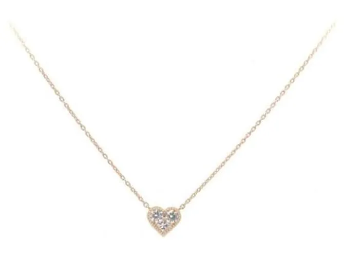 & Other Stories Collar de diamantes Ponte Vecchio 0.15ct K18PG oro rosa en excelente estado 