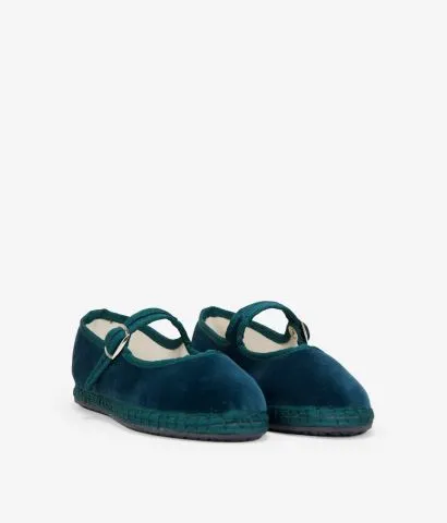 Bailarinas taupe de terciopelo