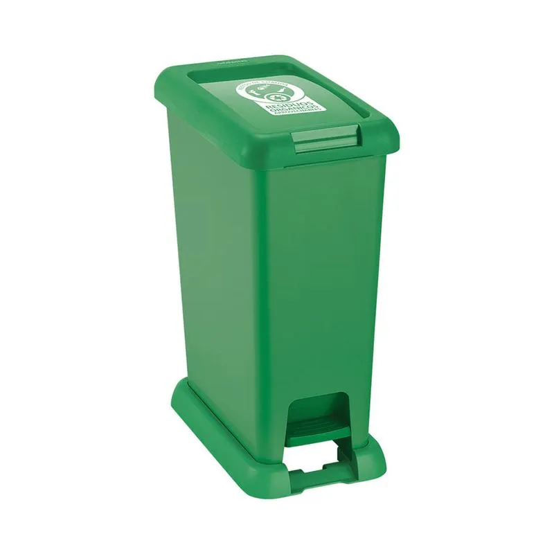 Basurero Plástico Verde 35 Litros | RimaxSKU: 11859