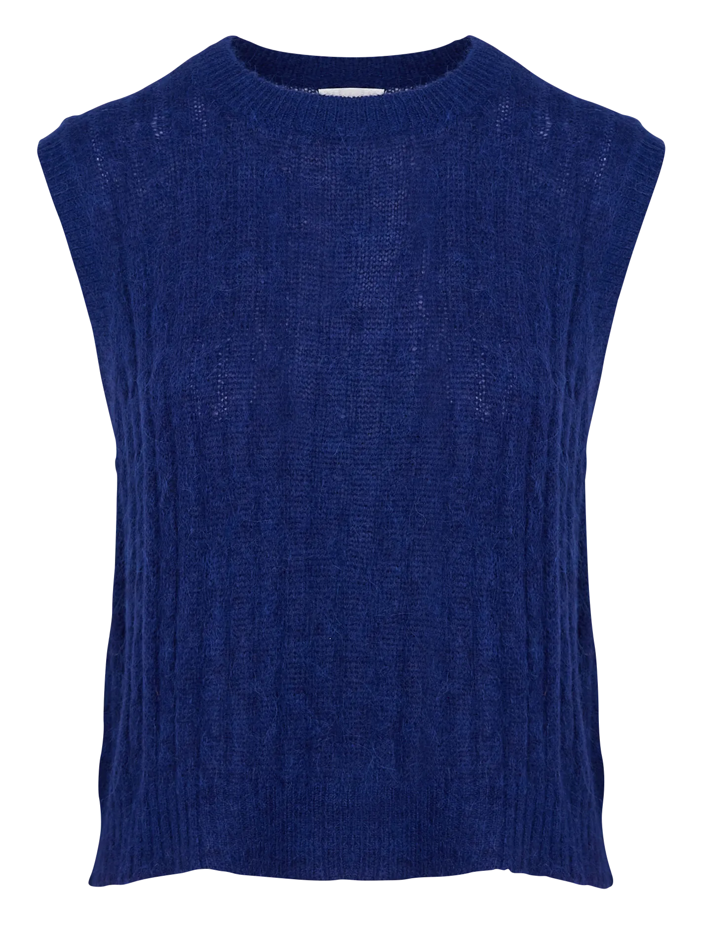 BELLA JONES LIKE - Jersey de cuello redondo de mezcla de alpaca en azul
