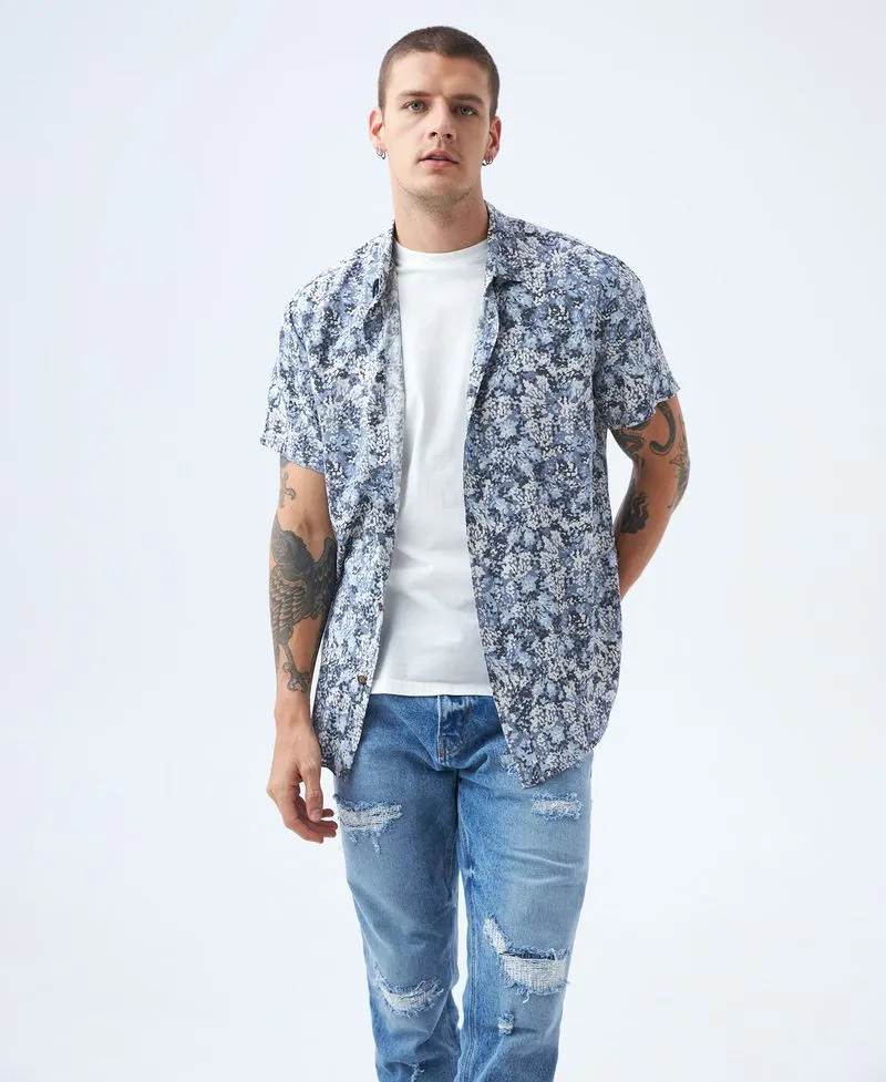 Camisa con camuflado para hombre