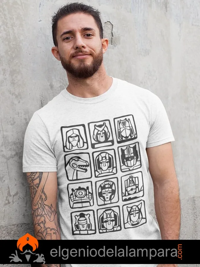 Camiseta Mazinger Z iconos robots