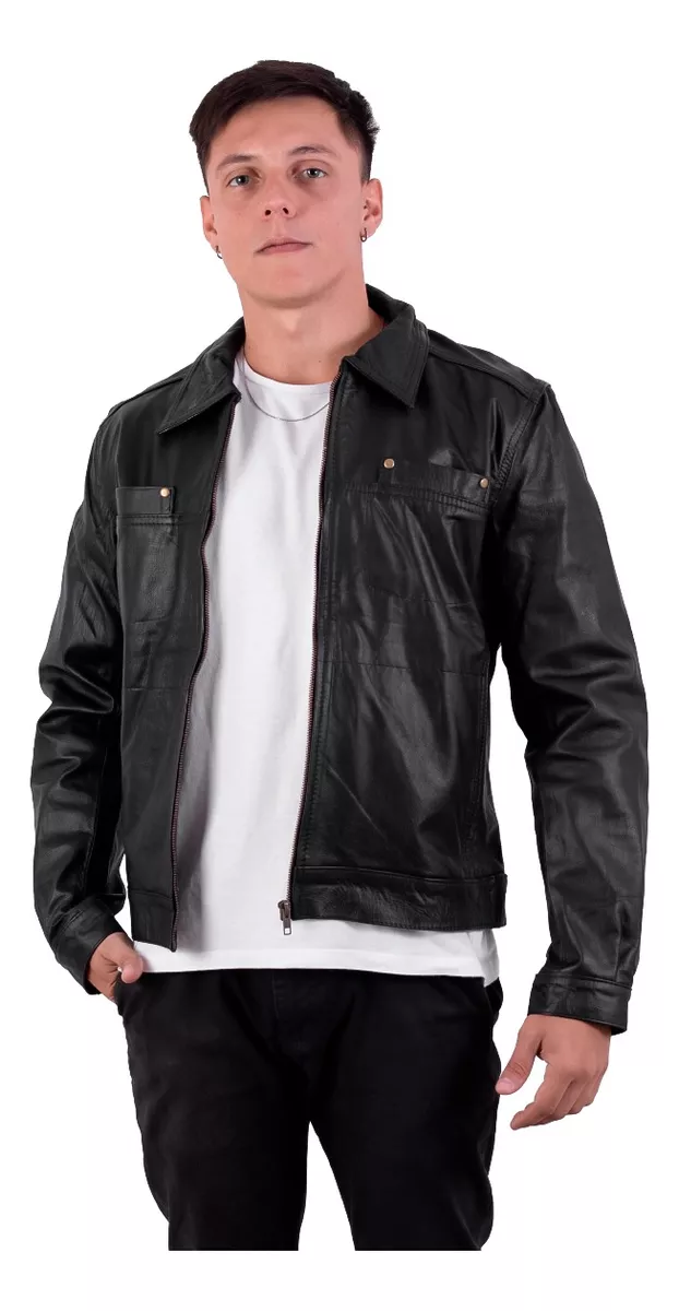 Campera De Cuero Vacuno 100% Legitimo De Hombre- Art: Manch