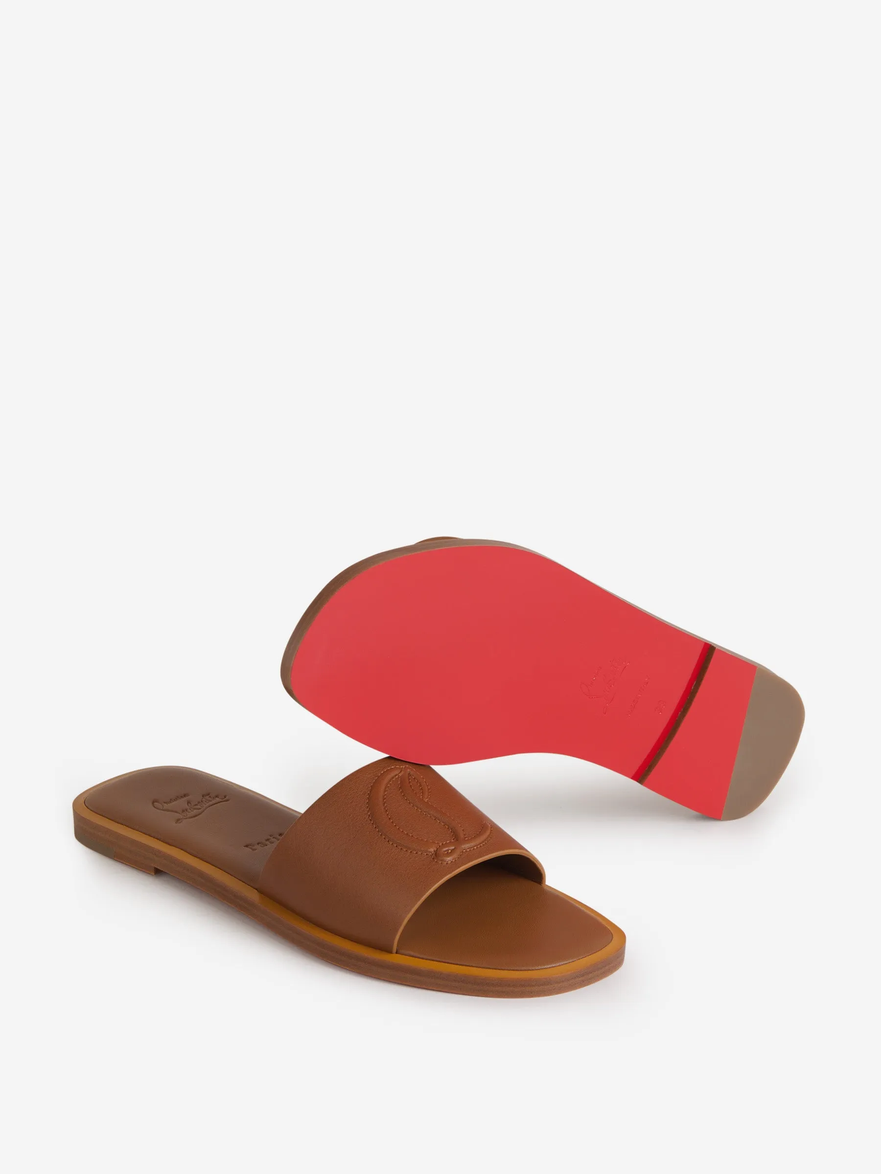 Christian Louboutin Sandalias Logo Relieve