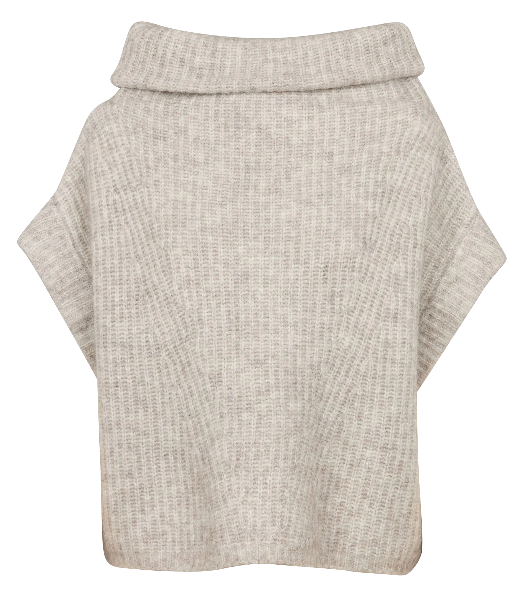 KARMA KOMA DOUDOU - Jersey de cuello alto amplio de lana y mohair mezclado en plata
