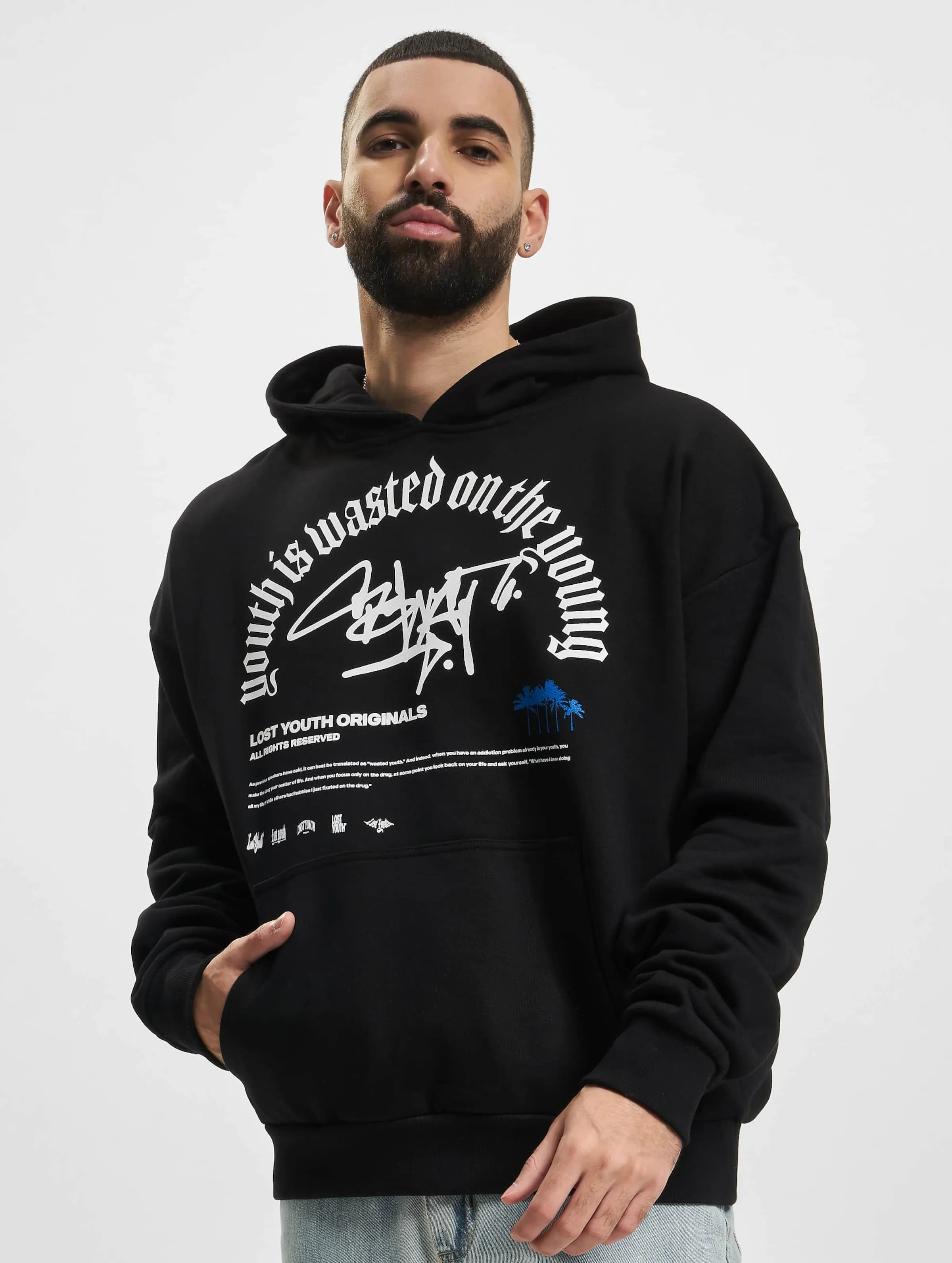 Lost Youth Lost Youth HOODIE GRAFFITI black