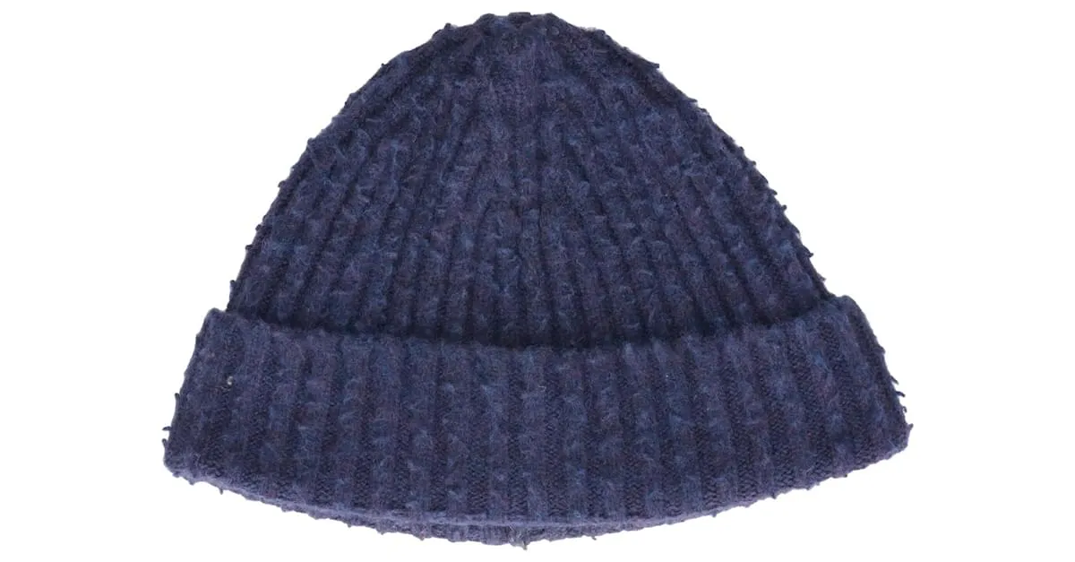 Maison Martin Margiela Gorro Pilling Maison Mariela de lana azul Azul marino 