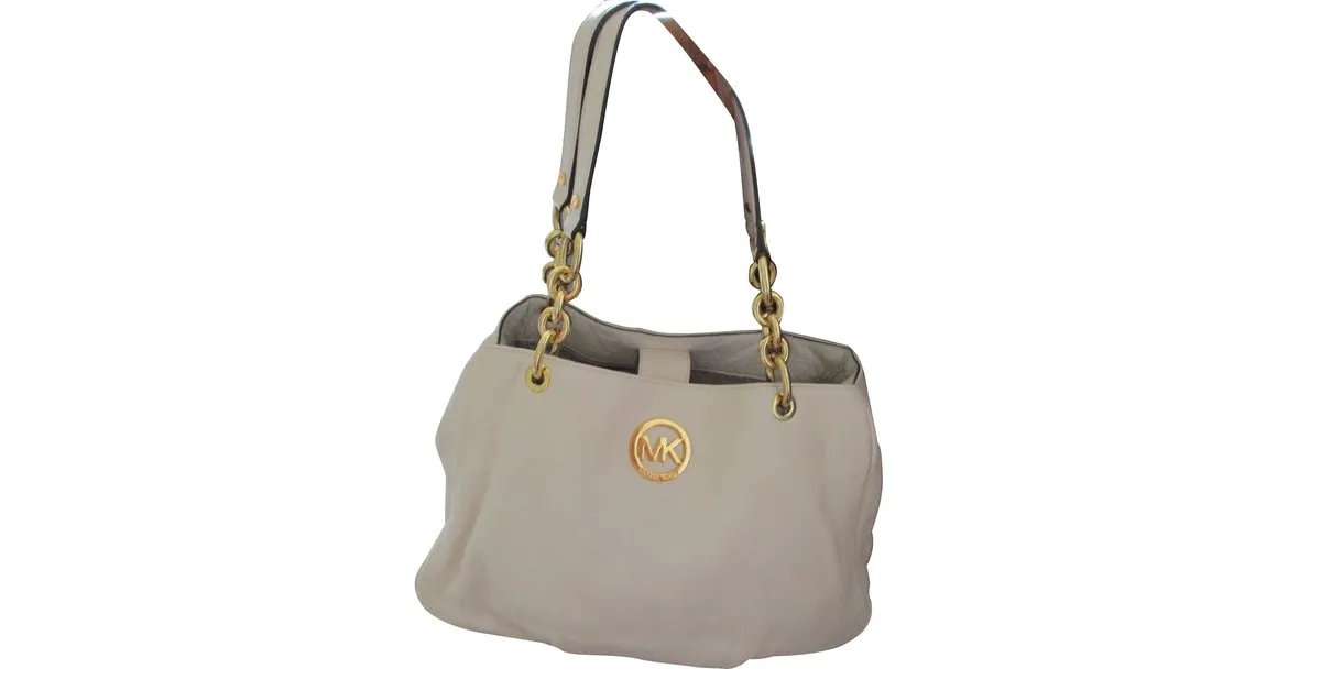 Michael Kors Fulton cadena totalizador en cur Blanco 