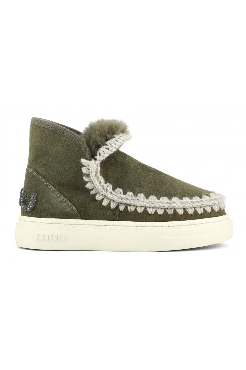 Mou eskimo sneaker bold glitter logo fw411001a moos