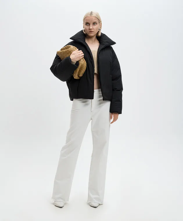 Philosophy di Lorenzo Serafini Black jacket with logo print