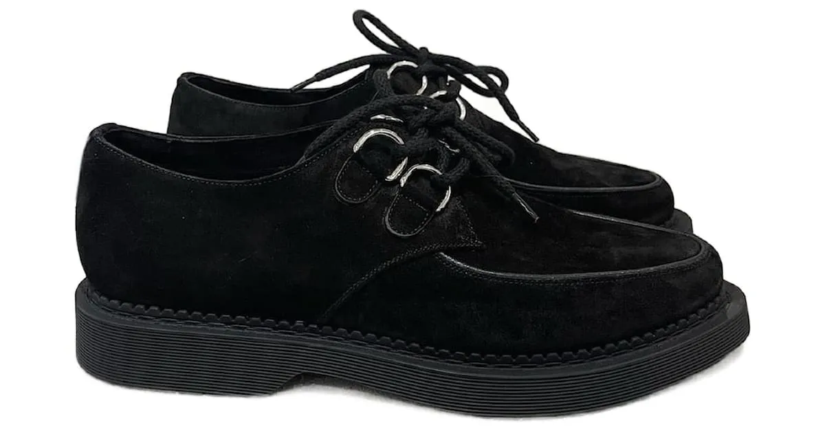 SAINT LAURENT Bailarinas T.UE 41 ante Negro 