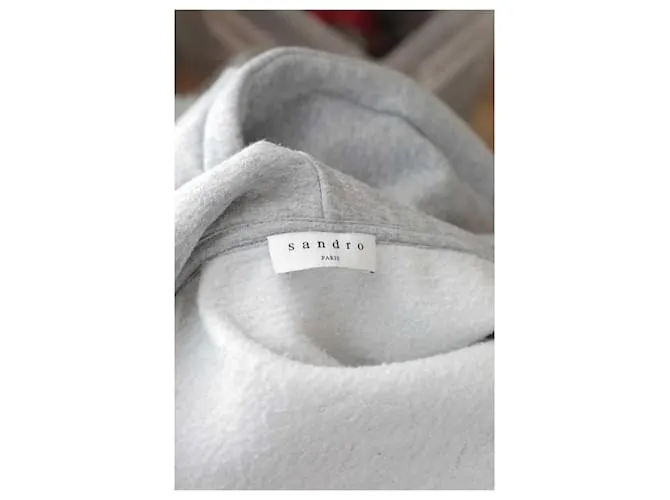 Sandro Sudadera de algodon Gris 