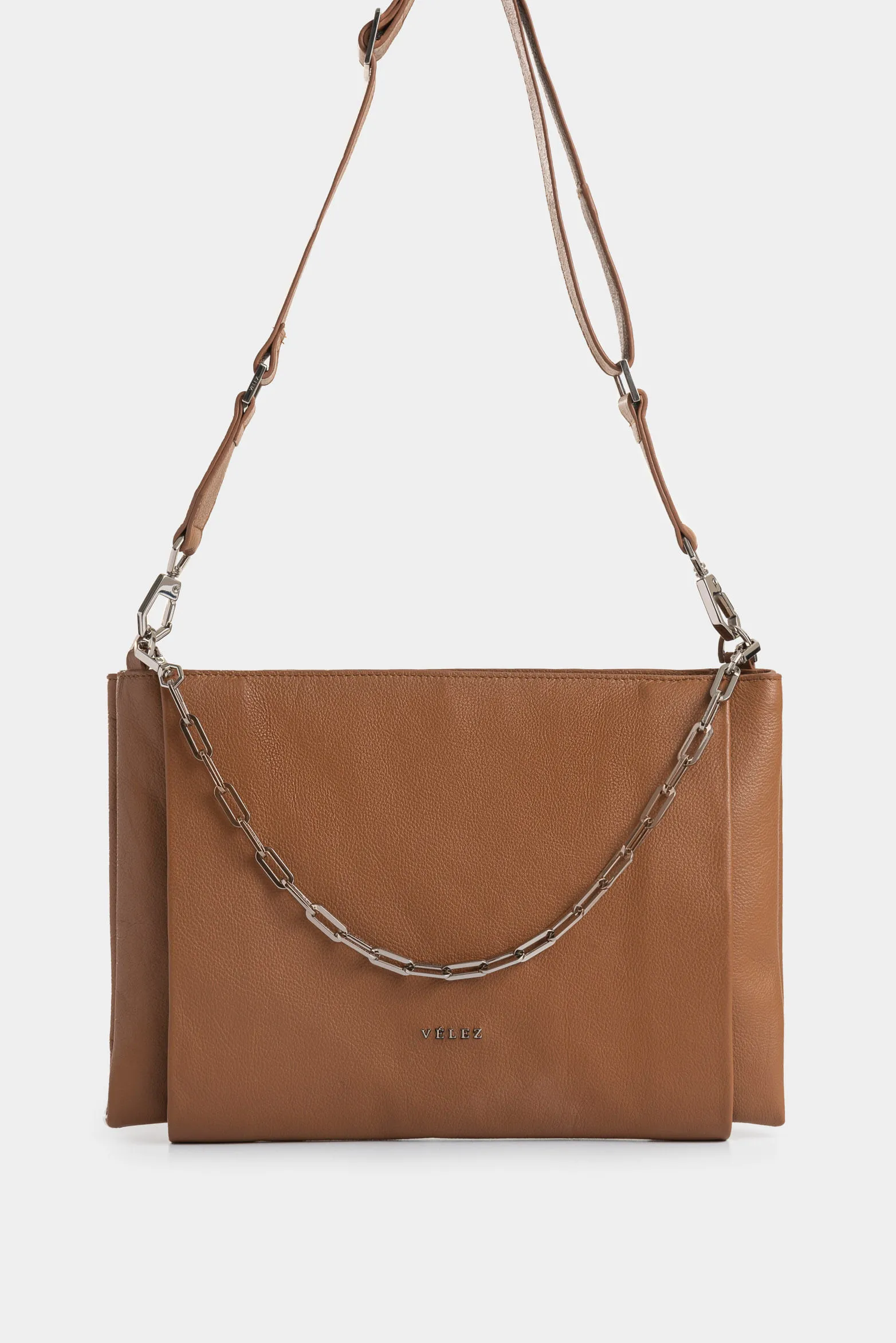 Shopping Gliceria de cuero para mujer detalle cadena
